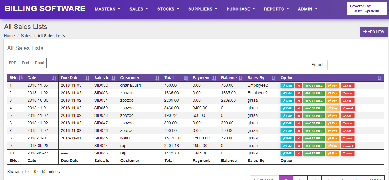POS Billing Software
